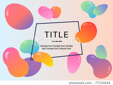 Colorful shape background illustration 77250844