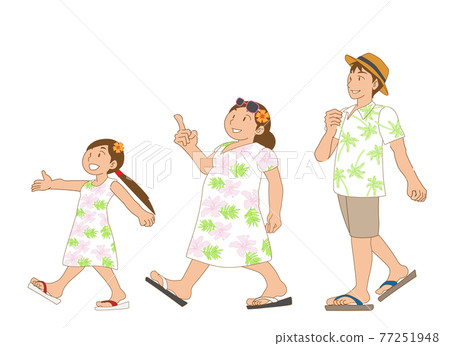 Aloha, a good family spending time in Muumuu 77251948