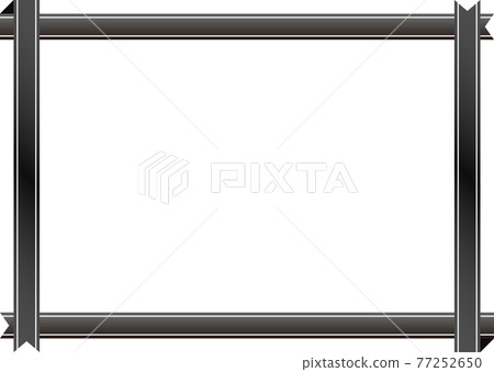 帶有重疊黑絲帶的框架材料 帶有重疊黑絲帶的框架材料 77252650