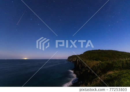 《長崎縣生月島流星雨照片》北斗七星與寶瓶座埃塔流星雨 77253803