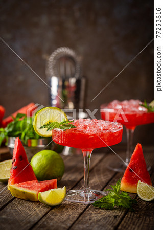 Watermelon cocktail margarita Watermelon cocktail margarita 77253816