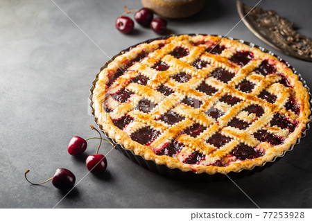 Homemade Cherry Pie Homemade Cherry Pie 77253928