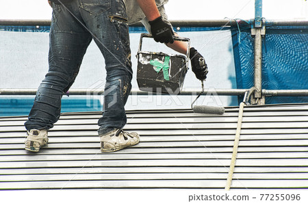 Detached house, remodeling / roof painting work Detached house, remodeling / roof painting work 77255096