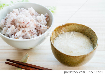 Tororo and miscellaneous grain rice 77257779