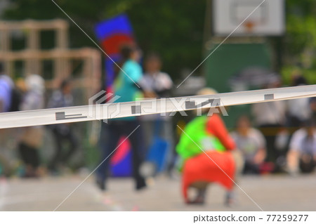 Goal tape of athletic meet 77259277
