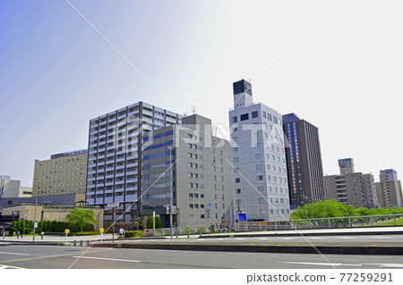 水戶站南口周邊的街景 水戶站南口周邊的街景 77259291