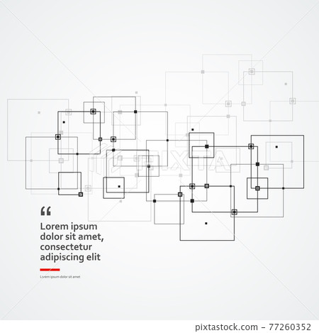 Digital geometric abstraction with lines and dots - Stock Illustration ...