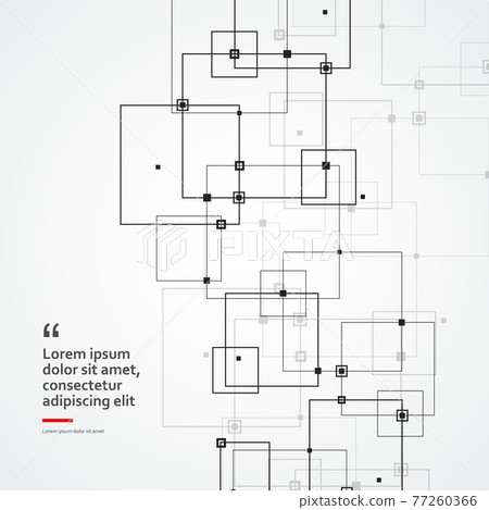 Digital geometric abstraction with lines and dots - Stock Illustration ...