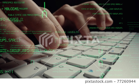 Creative visual of computer programming coding and software development 77260944