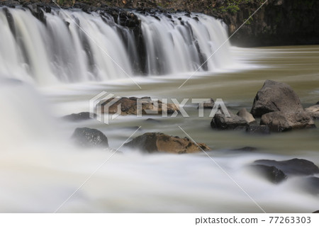 江原道、鐵原郡、直湯瀑布、杜鵑花、水、瀑布 江原道、鐵原郡、直湯瀑布、杜鵑花、水、瀑布 77263303
