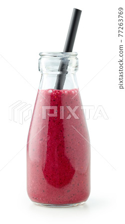 bottle of fresh smoothie 77263769