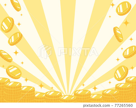 Gold coin frame 2 - Stock Illustration [77265560] - PIXTA
