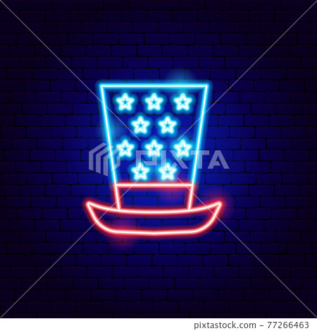 Uncle Sam Hat Neon Sign Uncle Sam Hat Neon Sign 77266463