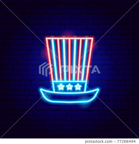 USA Uncle Sam Hat Neon Sign USA Uncle Sam Hat Neon Sign 77266494