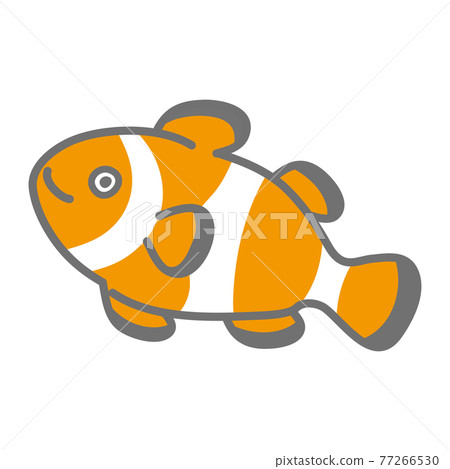 Illustration of clown fish 77266530