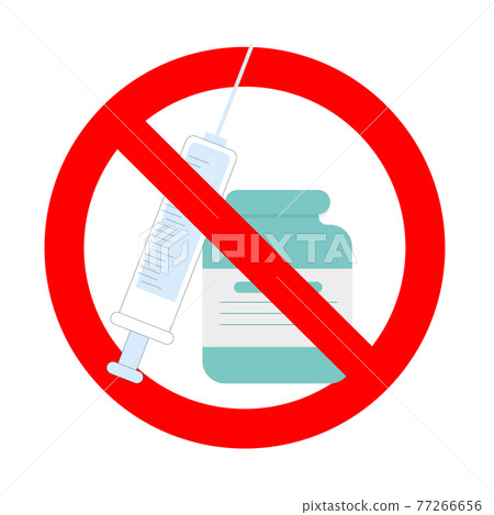 Ban covid vaccine, poster caution and protest, protection health Ban covid vaccine, poster caution and protest, protection health 77266656