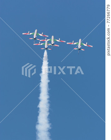 Italian Air Force aerobatics team "Frecce Tricolori" formation flight 77266779