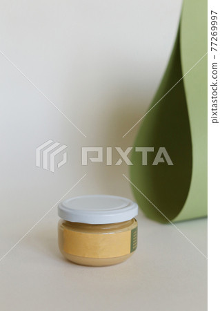 peanut butter in closed jar 77269997