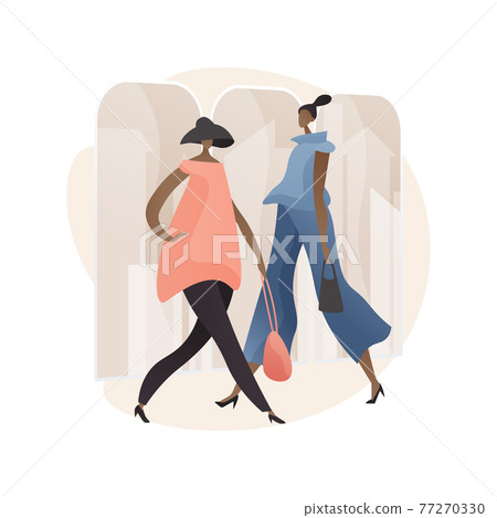 Fashion week abstract concept vector illustration. Fashion week abstract concept vector illustration. 77270330