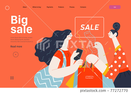 Discounts, sale, promotion, web template. Flat vector Discounts, sale, promotion, web template. Flat vector 77272770