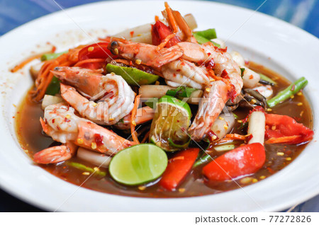 spicy salad or spicy shrimp salad, som tam spicy salad or spicy shrimp salad, som tam 77272826