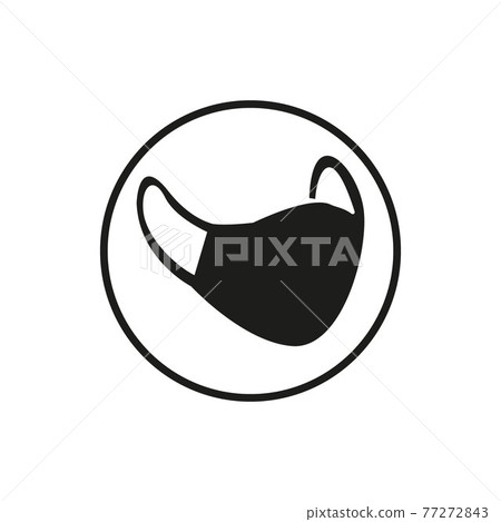 Anti-Dust Black Face Mask Template Vector For Running Anti-Dust Black Face Mask Template Vector For Running 77272843
