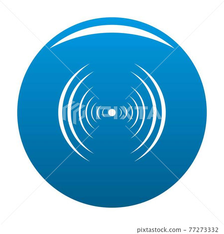 Equalizer abstract icon blue vector 77273332