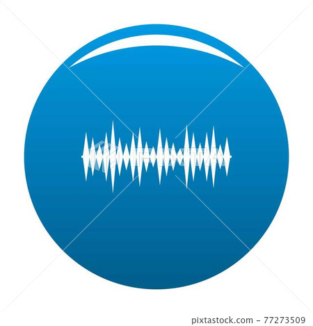 Equalizer melody icon blue vector 77273509