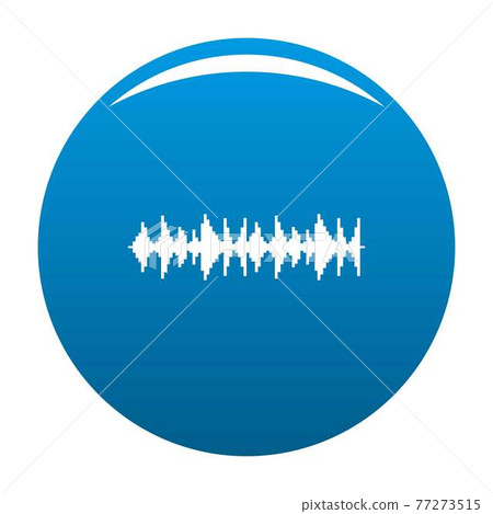 Equalizer song icon blue vector Equalizer song icon blue vector 77273515
