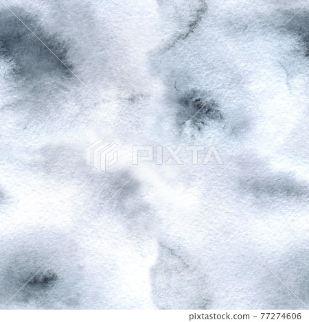 Grey white seamless watercolor pattern background and tie-dye texture 77274606