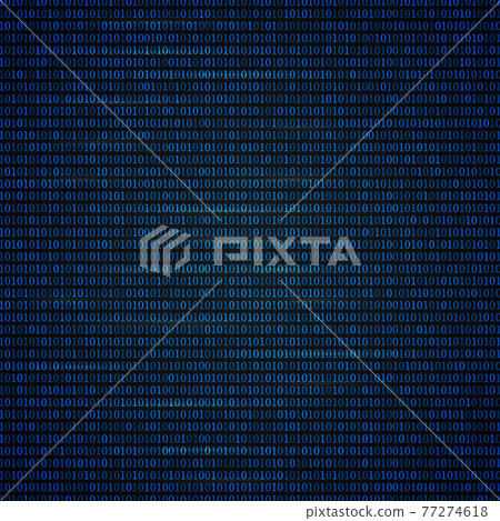 Binary code bright blue background. Programming code. Dark net concept. Digital web technology. DarkNet vector illustration. 77274618