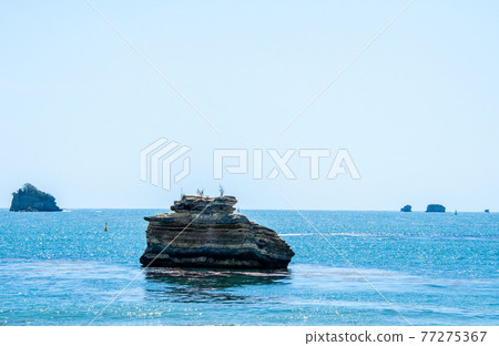 可眺望太平洋的陸奧潮風小徑浦戶諸島桂島海灘 可眺望太平洋的陸奧潮風小徑浦戶諸島桂島海灘 77275367