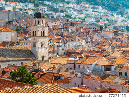 Panorama of Old Dubrovnik Town. Croatia Europe Panorama of Old Dubrovnik Town. Croatia Europe 77275455