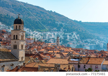 Panorama of Old Dubrovnik Town. Croatia Europe Panorama of Old Dubrovnik Town. Croatia Europe 77275481