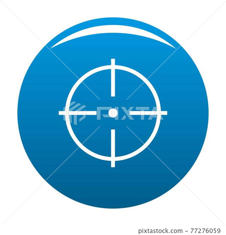 Selection of target icon blue vector 77276059