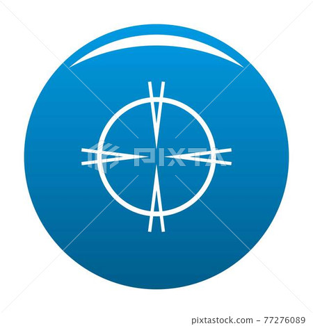 Focal target icon blue vector Focal target icon blue vector 77276089
