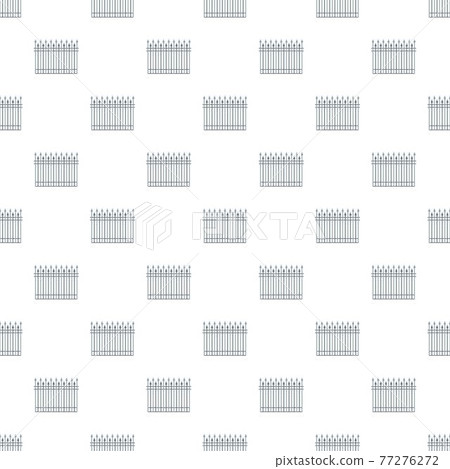 Fence with metal rod pattern seamless Fence with metal rod pattern seamless 77276272