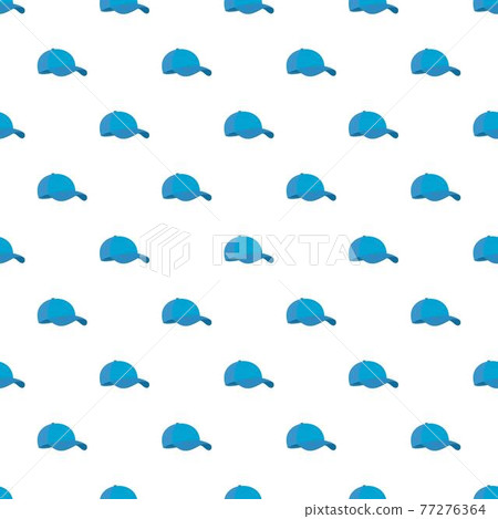 Blue baseball cap pattern seamless Blue baseball cap pattern seamless 77276364