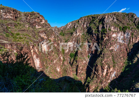 Gorges de Daluis or Chocolate canyon in Provence-Alpes, France. Gorges de Daluis or Chocolate canyon in Provence-Alpes, France. 77276767