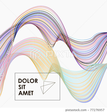 Colorful smooth lines on background. Futuristic wallpaper. Futuristic design brochure. Line pattern. Layout template Colorful smooth lines on background. Futuristic wallpaper. Futuristic design brochure. Line pattern. Layout template 77276957