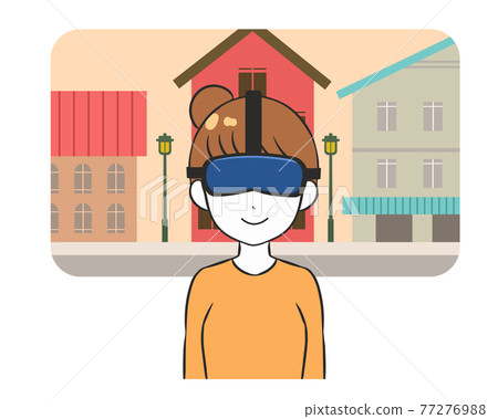 VR觀光城市風光女性 VR觀光城市風光女性 77276988