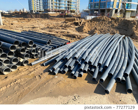 Installation works on replacement steel pipelines with thick-walled pipes made of polymeric materials Installation works on replacement steel pipelines with thick-walled pipes made of polymeric materials 77277129