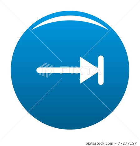 Arrow icon blue vector - Stock Illustration [77277157] - PIXTA