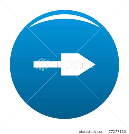 Arrow icon blue vector - Stock Illustration [77277160] - PIXTA