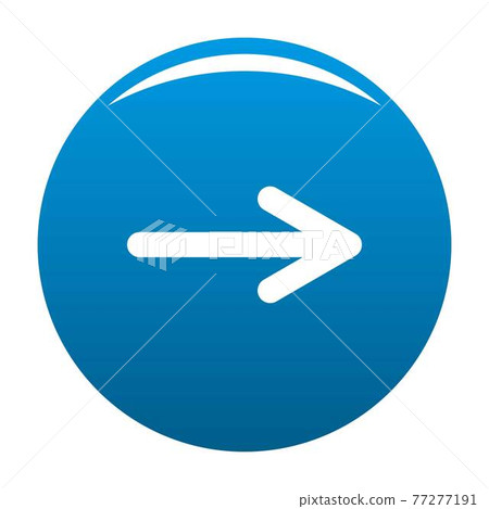 Arrow icon blue vector 77277191