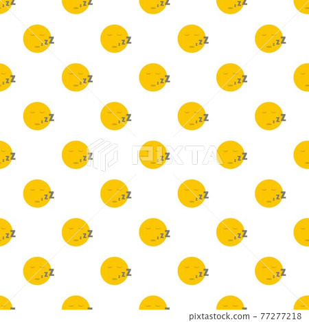 Sleep smile pattern seamless 77277218