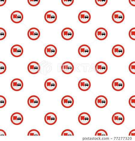 No lorry overtaking pattern seamless 77277320