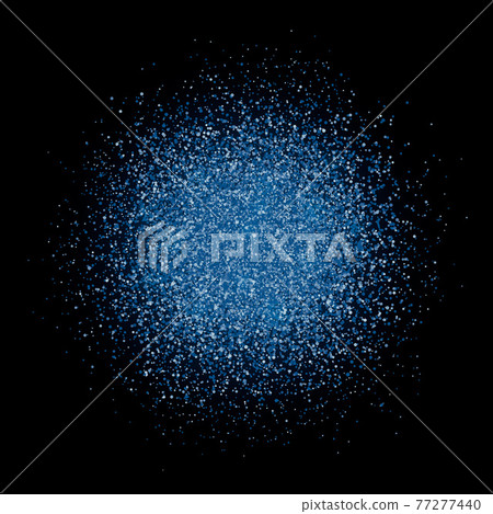 Explosion confetti in shades of Classic Blue on black background. The color of 2020 year. Burst of sparkles dots. Shiny dust firework vector background. Shades of blue glitter texture effect. Explosion confetti in shades of Classic Blue on black background. The color of 2020 year. Burst of sparkles dots. Shiny dust firework vector background. Shades of blue glitter texture effect. 77277440