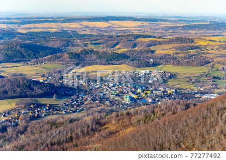 Hejnice town in Jizera Mountains 77277492
