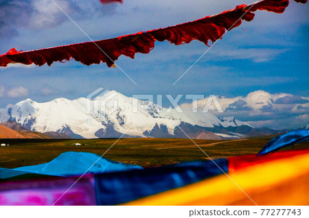 Amdo region, Qinghai Province, China Amne Matin Mountains and the phantom world's highest peak, Machenkanri 77277743